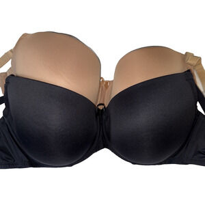 Ivory Rose Fuller Bust Black and Beige Bras 36 I